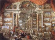 Giovanni Paolo Pannini Picture Gallery with views of Modern Rome Spain oil painting artist